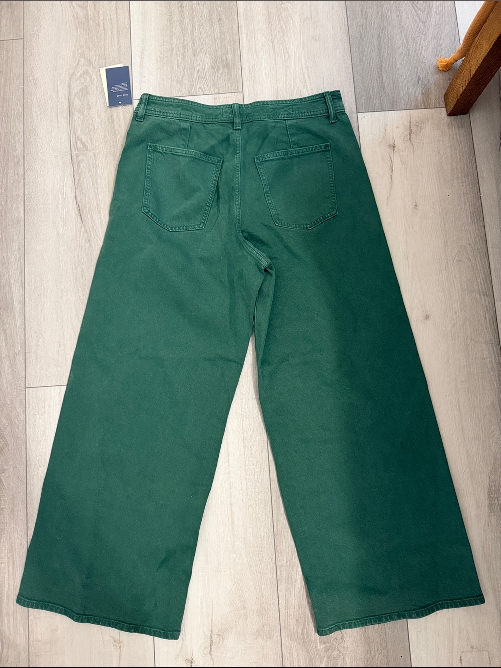 Women’s Sailor Wide-Leg Jeans - Dark Green - Picture 5 of 5